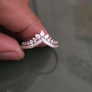 Pandora Princess Tiara Wishbone Ring